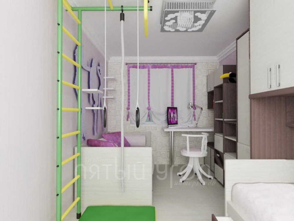 Детская комната 12 м2 дизайн